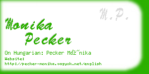 monika pecker business card